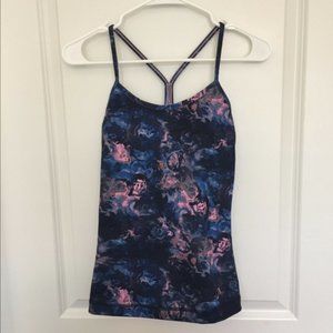 Like New Lululemon Power Y Floral Tank Top
